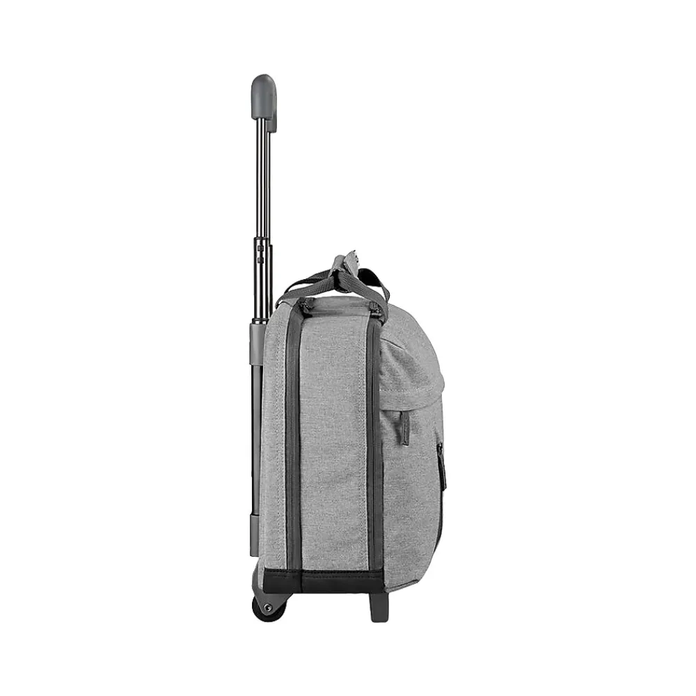 Laptop Bags|Solo New York Re:Start 15.6" Polyester Rolling Laptop Bag, Heathered Gray (UBN915-10)