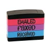 Stamps & Stamp Pads|Stack Stamp Set, "EMAILED", "FAXED", "RECEIVED", Assorted Ink (8800)