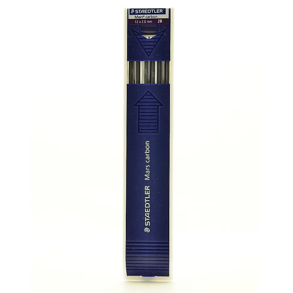 Pencils|Staedtler Mars Lumograph Lead Refill, 2mm, 12/Leads, 2/Pack (72433-PK2)