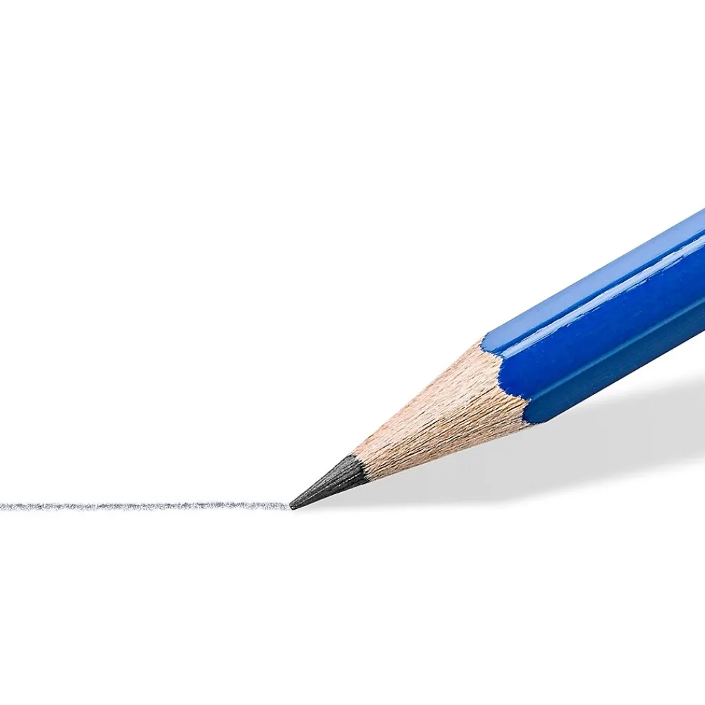 Pencils|Staedtler Pre-Sharpened Wooden Pencil with Block Erasers, #2 Medium Lead, 500/Pack (13246C500)