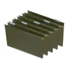 Hanging File Folders|Staples 100% Recycled Hanging File Folder, 1/5-Cut Tab, Legal Size, Standard Green, 25/Box (ST16402/TR16402)