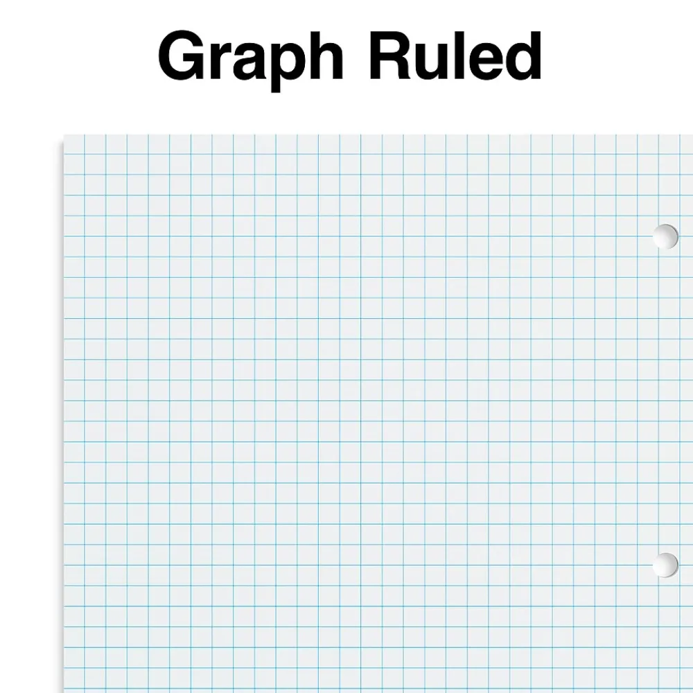 Notebooks|Staples Accel 1-Subject Notebooks, 8.5" x 11", Graph Ruled, 100 Sheets (ST25855D)