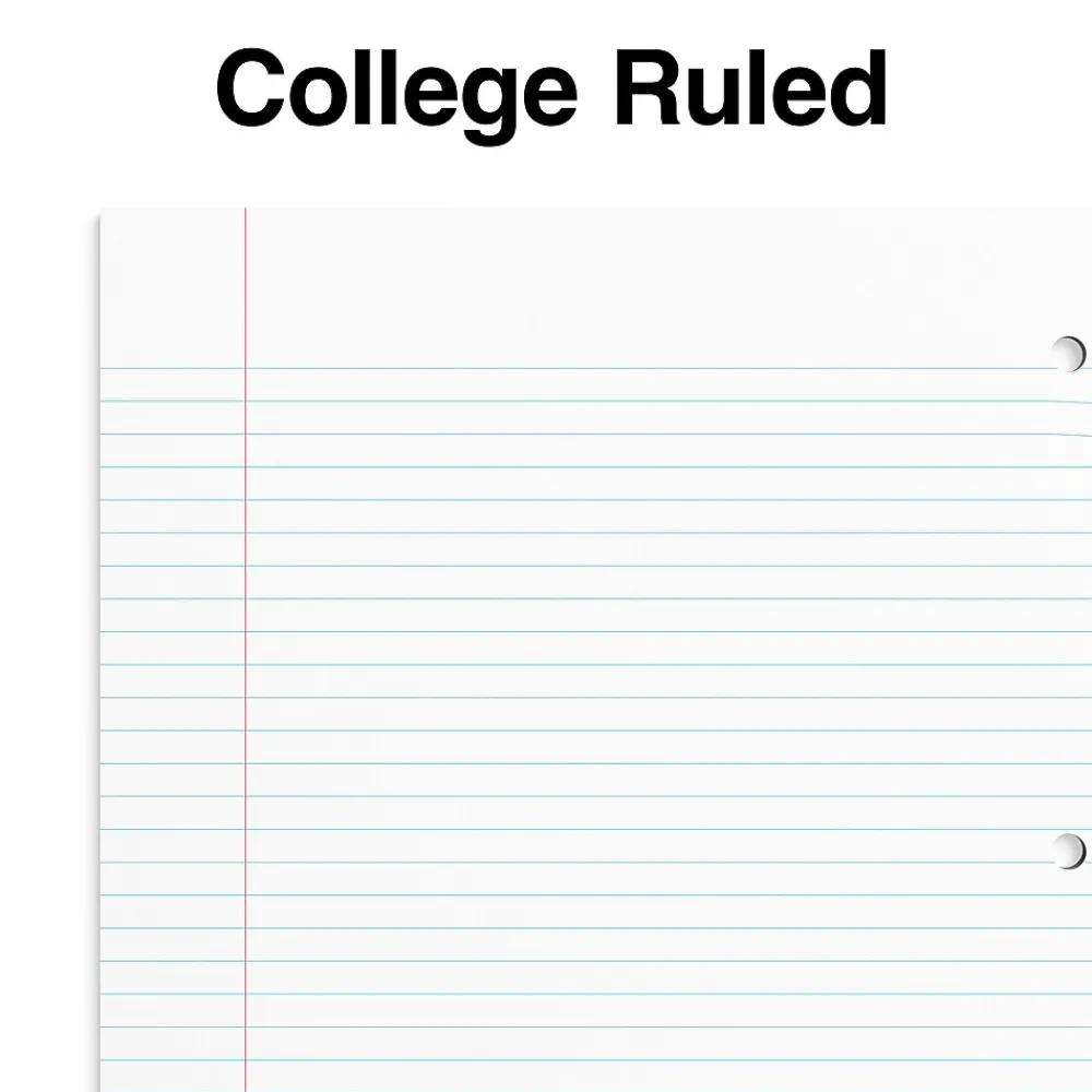 Subject Notebooks|Staples Accel 1-Subject Notebook, 8.5" x 11", College Ruled, 100 Sheets, Blue (ST20955D) Teal