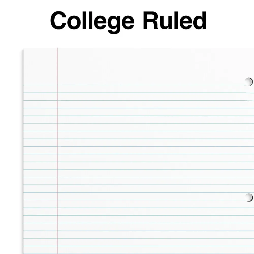 Subject Notebooks|Staples ® Accel 1-Subject Subject Notebooks, 8.5" x 11", College Ruled, 100 Sheets, White (25539M)