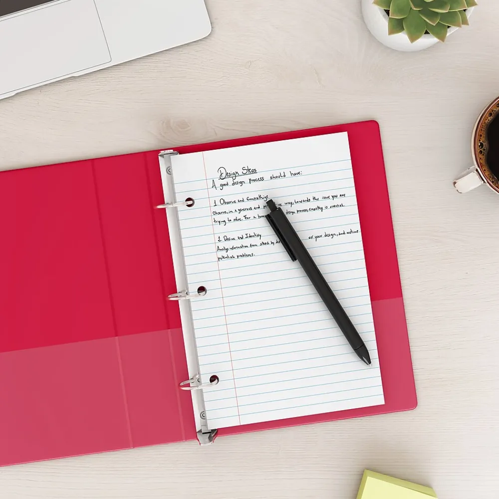 Filler Paper|Staples ® College Ruled Filler Paper, 5.5" x 8.5", 3-Hole Punched, White, 100 Sheets/Pack (ST12301D)