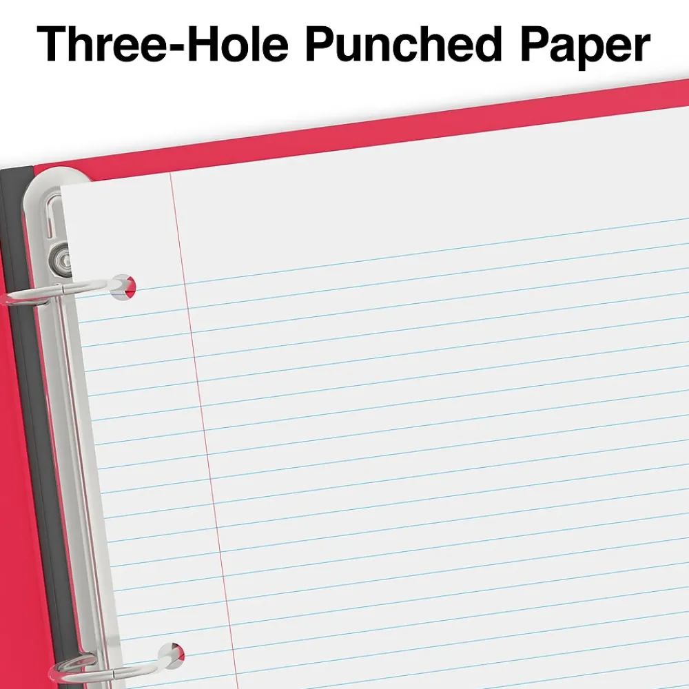 Filler Paper|Staples College Ruled Filler Paper, 8.5" x 11", White, 200 Sheets/Pack (TR58372)