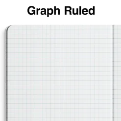 Composition Notebooks|Staples ® Composition Notebooks, 7.5" x 9.75", Graph Ruled, 80 Sheets, /White (ST55068C) Green