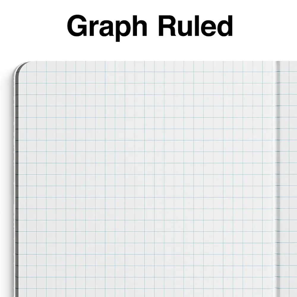 Composition Notebooks|Staples ® Composition Notebooks, 7.5" x 9.75", Graph Ruled, 80 Sheets, /White (ST55068C) Green