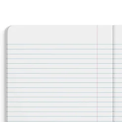 Notebooks|Staples Composition Notebook, 7.5" x 9.75", Wide Ruled, 80 Sheets, (ST55086) Blue