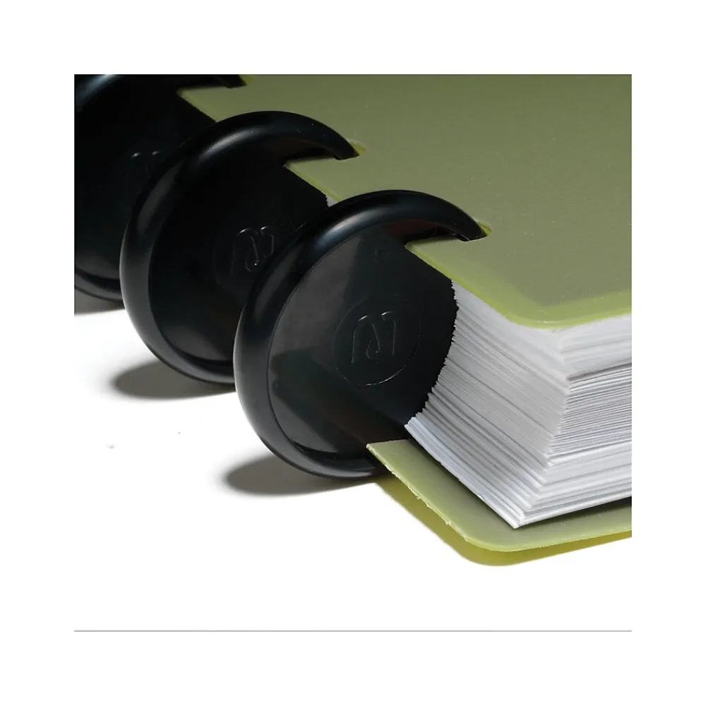Notebooks|Staples Customizable Notebook Accessories, 60 Sheets, Black, 12/Pack (20773)