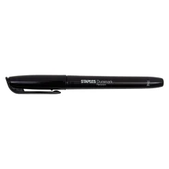 Markers|Staples DuraMark Permanent Markers, Fine Tip, Black, 12/Pack (20468-CC)
