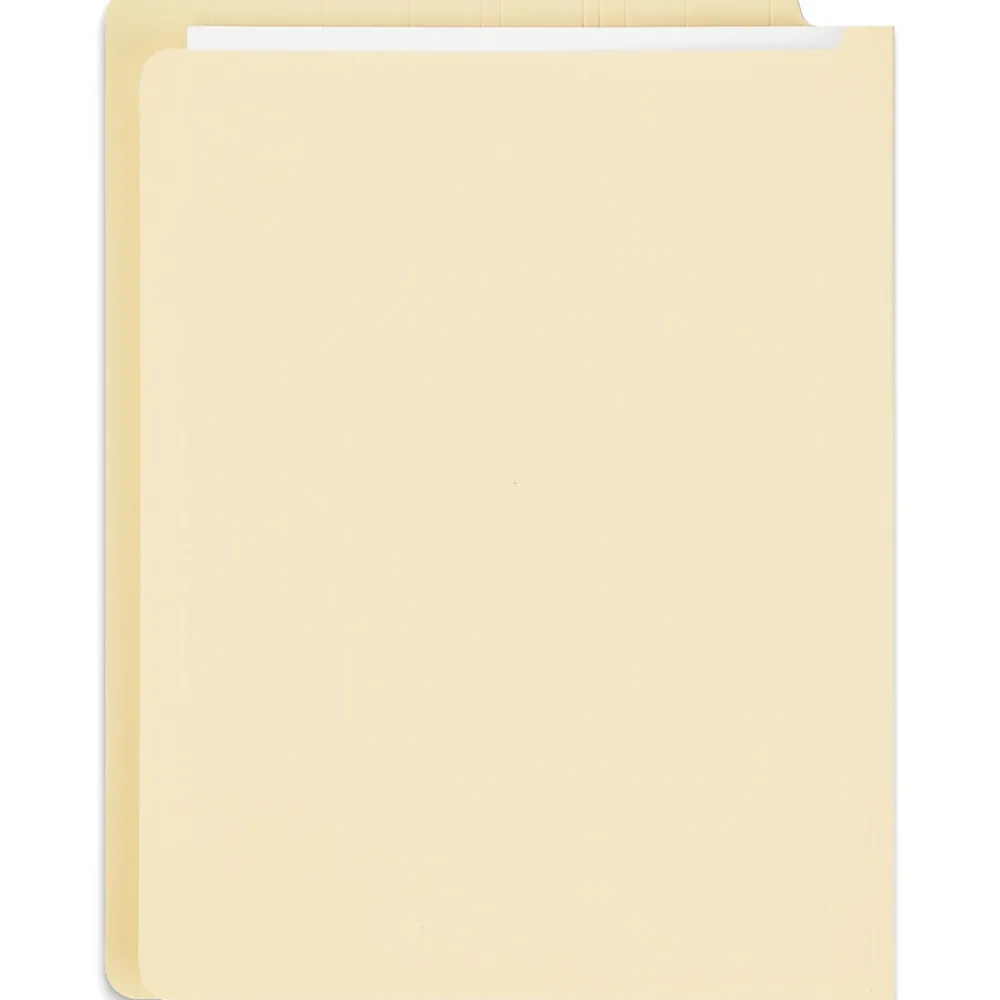 File Folders|Staples End Tab File Folder, Straight Cut, Letter Size, Manila, 100/Box (ST62570)