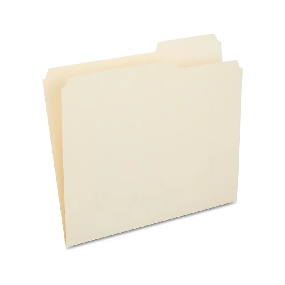 File Folders|Staples File Folders, Letter Size, Manila, 100/Box (ST508812/508812)