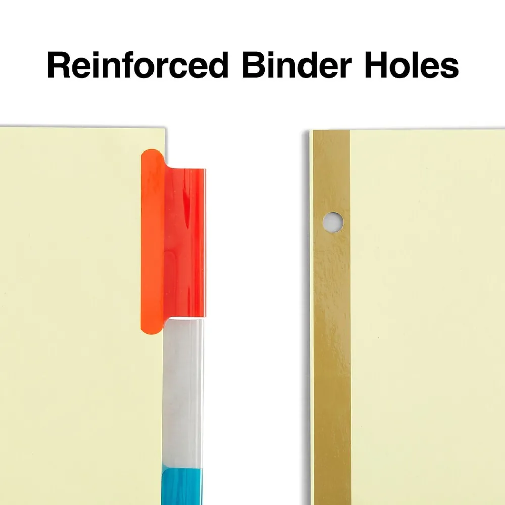Dividers|Staples Large Tab Insertable Dividers, 5-Tab, Assorted Colors (13485/11109)