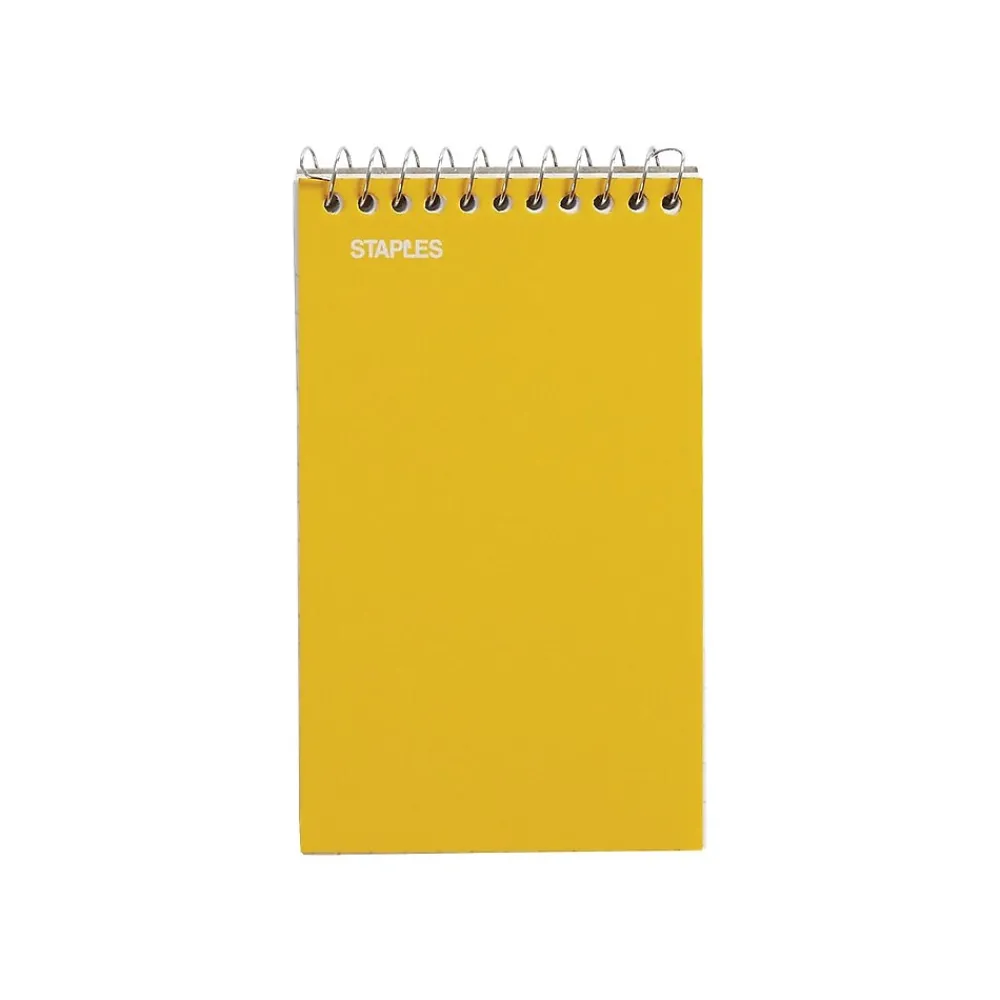 Notebooks|Staples Memo Pads, 3" x 5", College Ruled, Assorted Colors, 75 Sheets/Pad, 240 Pads/Pack (TR11491CT)