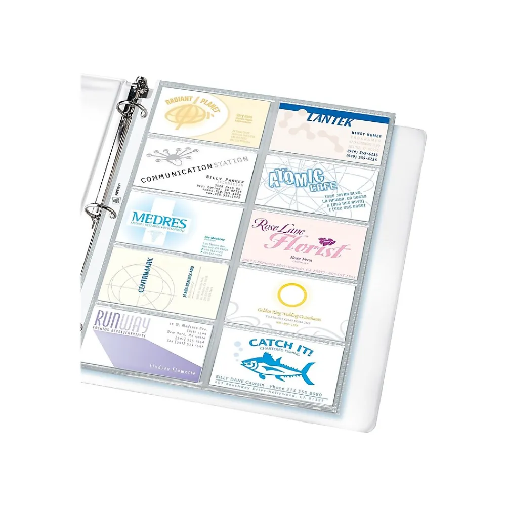 Sheet Protectors|Staples Pages, Clear, 20 Card Capacity, 10/Pack (15934)
