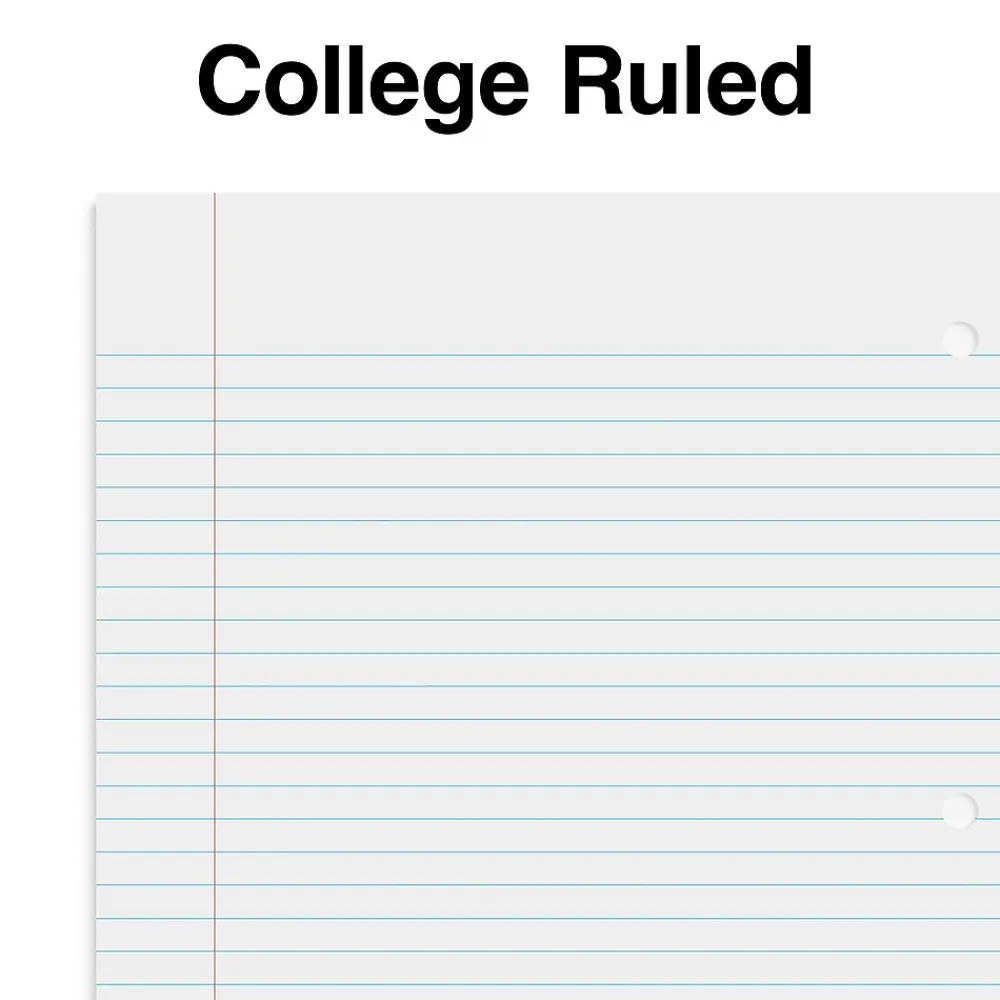 Subject Notebooks|Staples ® Poly 1-Subject Notebook, 8" x 10.5", College Ruled, 70 Sheets, Assorted Colors (27620M)
