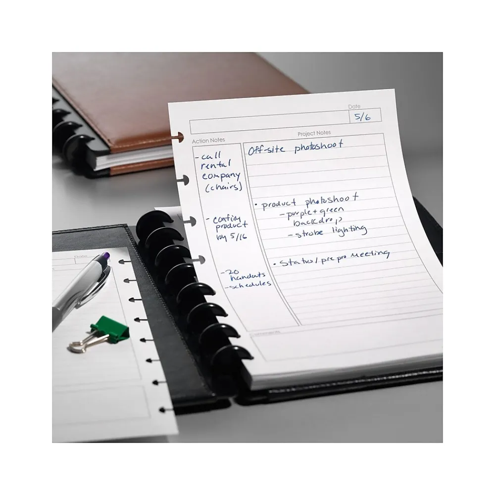 Filler Paper|Staples Premium Arc Notebook System Refill Paper, 5.5" x 8.5", 50 Sheets, College Ruled, White (20022)