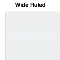 Subject Notebooks|Staples Premium Poly 1-Subject Notebook, 8" x 10.5", Wide Ruled, 100 Sheets, (ST20957D) Blue