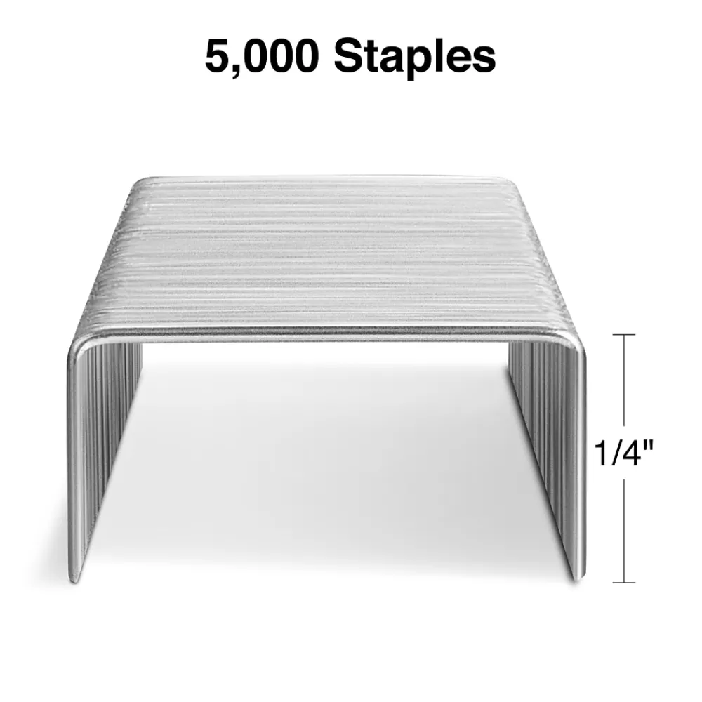 Staples|Staples Premium , 1/4" Leg Length, 5000/Box (TR58088)