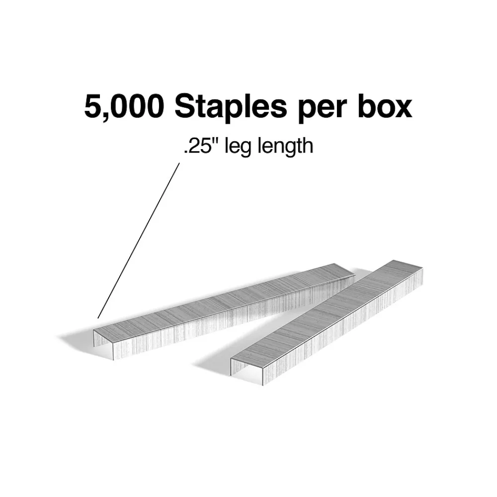 Staples|Staples Premium , 1/4" Leg Length, 5000 /Box, 60 Boxes/Case (TR58088)