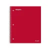 Notebooks|Staples Premium 1-Subject Notebook, 8.5" x 11", College Ruled, 100 Sheets, Red, 12 Notebooks/Carton (ST20952CT)