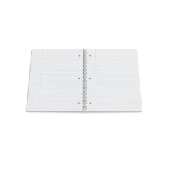 Notebooks|Staples Premium 1-Subject Notebook, 8.5" x 11", College Ruled, 100 Sheets, Red, 12 Notebooks/Carton (ST20952CT)