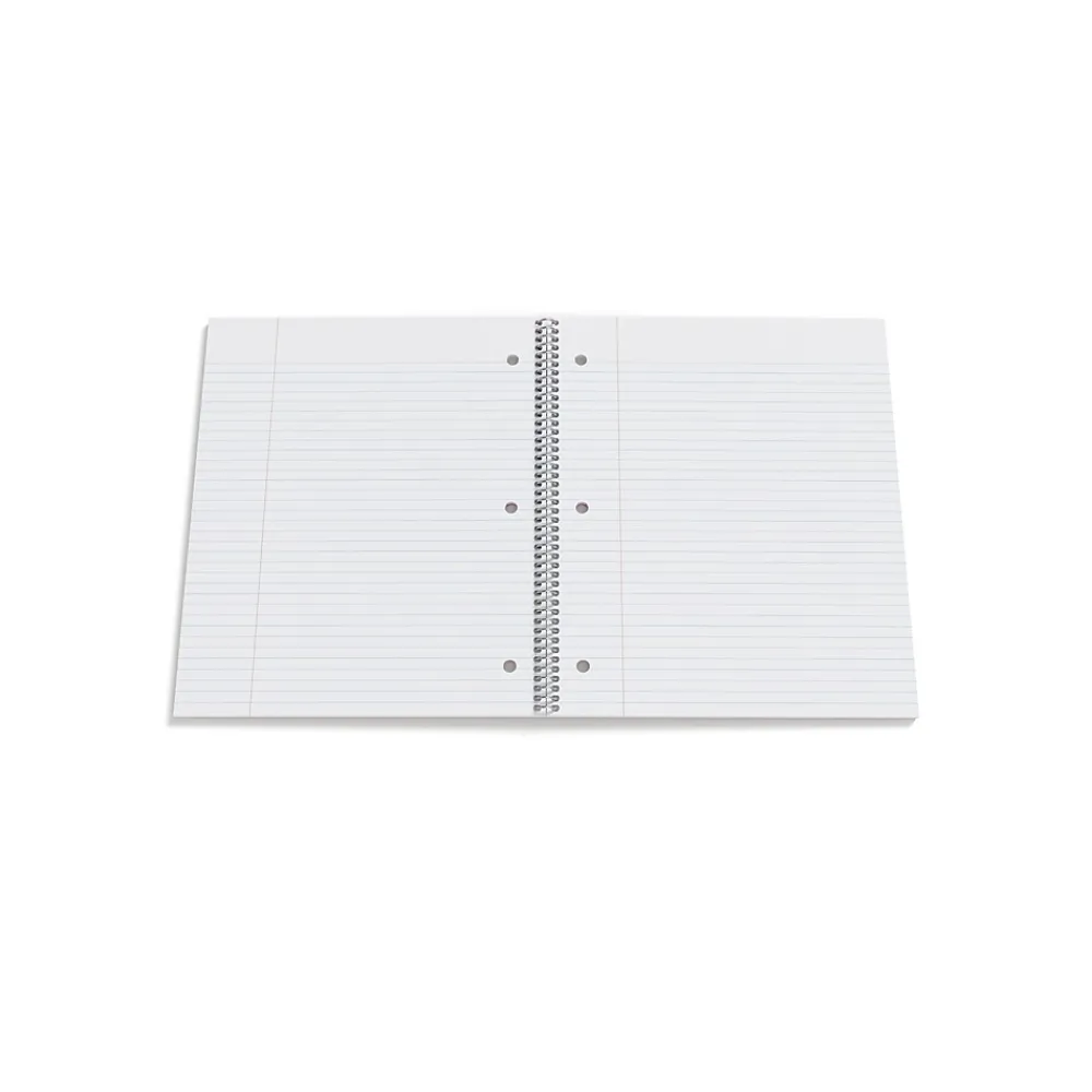 Notebooks|Staples Premium 1-Subject Notebook, 8.5" x 11", College Ruled, 100 Sheets, Red, 12 Notebooks/Carton (ST20952CT)