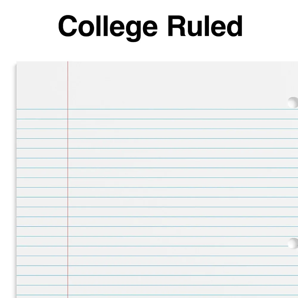 Subject Notebooks|Staples Premium 3-Subject Notebook, 8.5" x 11", College Ruled, 138 Sheets, Blue (TR58360M-CC)