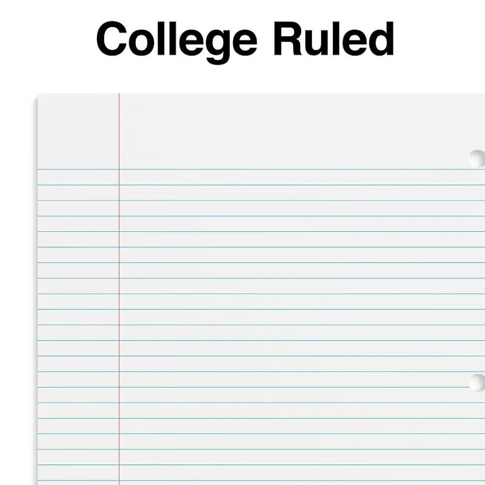 Subject Notebooks|Staples Premium 5-Subject Notebook, 8.5" x 11", College Ruled, 200 Sheets, Blue (TR58364)