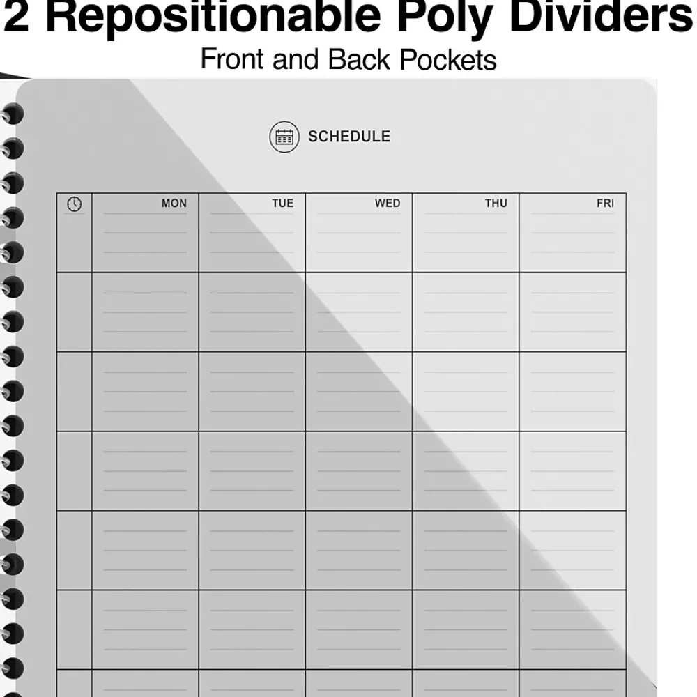 Subject Notebooks|Staples Premium 2-Subject Notebook, 6" x 9.5", College Ruled, 100 Sheets, (TR58326) Blue