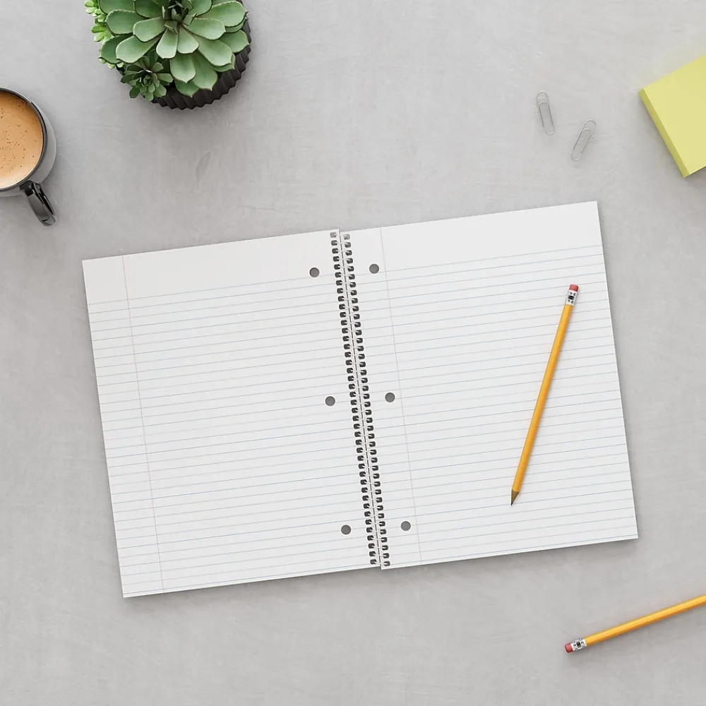 Notebooks|Staples Premium 1-Subject Notebook, 8.5" x 11", Graph Ruled, 100 Sheets, (TR58324) Red