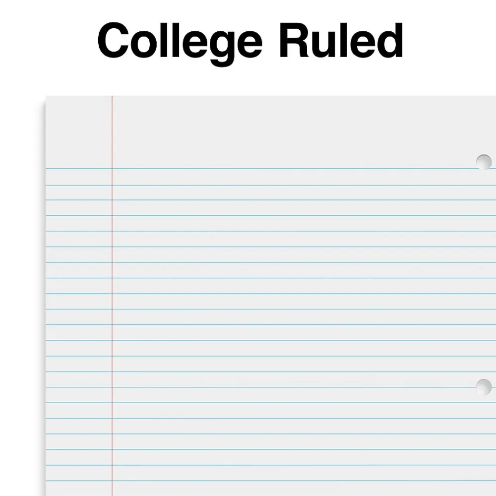 Subject Notebooks|Staples Premium 5-Subject Notebook, 8.5" x 11", College Ruled, 200 Sheets, Brown (TR52122)
