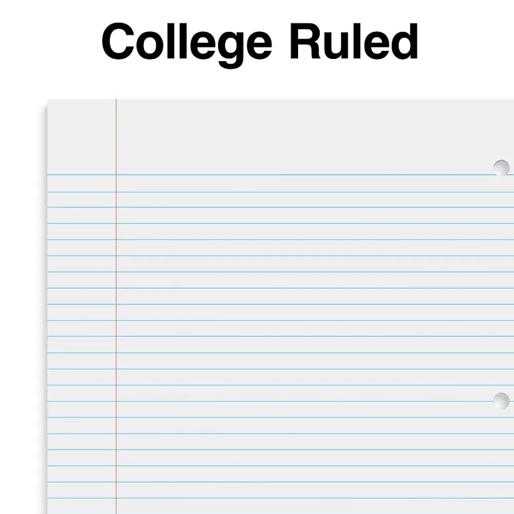 Subject Notebooks|Staples Premium 3-Subject Notebook, 8.5" x 11", College Ruled, 150 Sheets, Brown (TR52123)