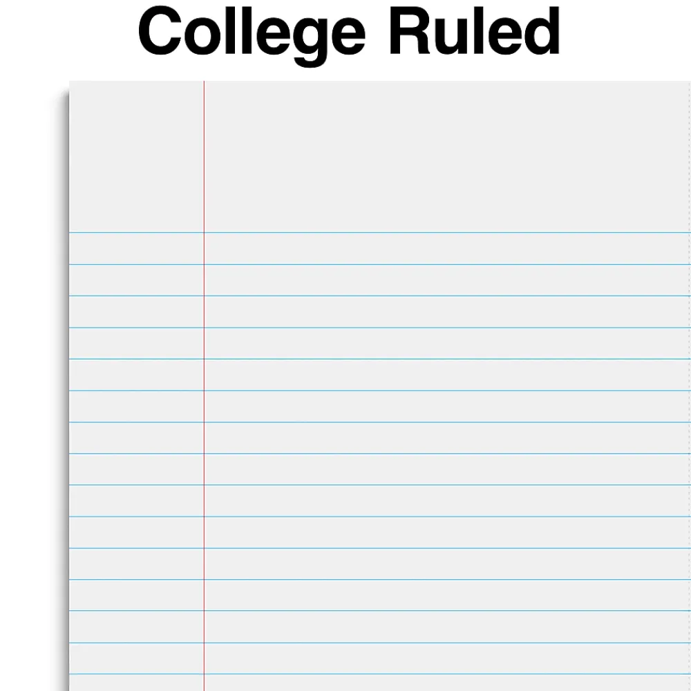 Notebooks|Staples Premium 1-Subject Notebook, 8.5" x 11", College Ruled, 100 Sheets, Brown (TR52121)
