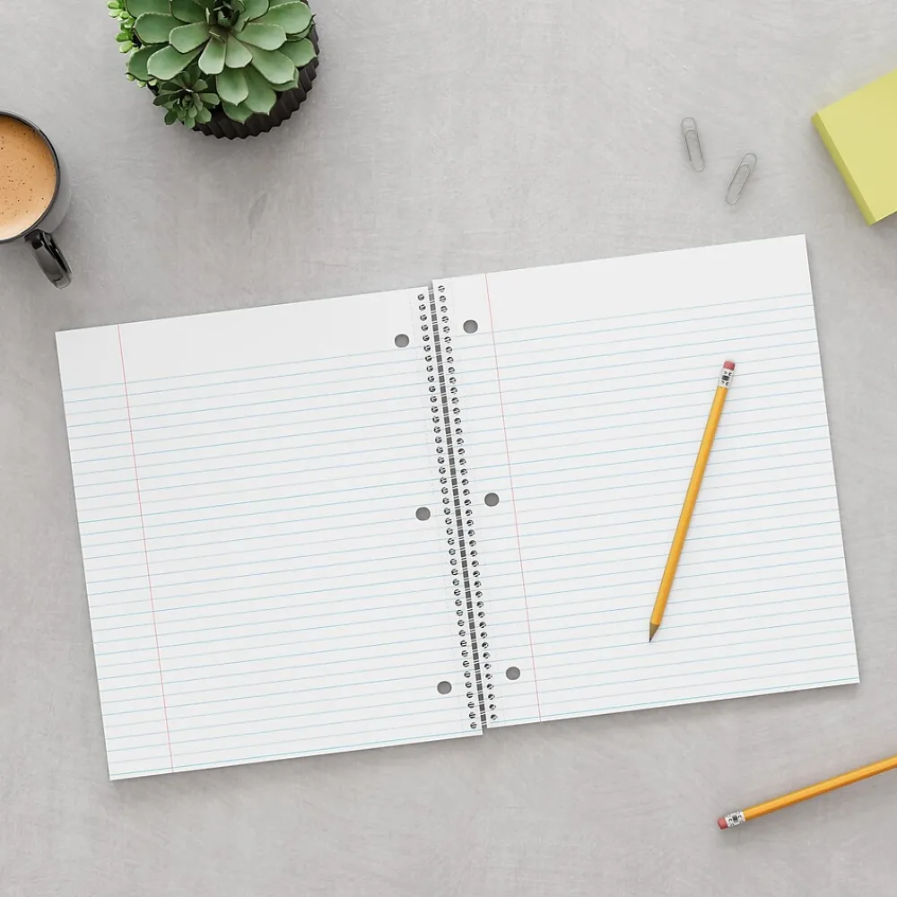 Subject Notebooks|Staples ® Premium 3-Subject Subject Notebooks, 8.5" x 11", College Ruled, 150 Sheets, Red (TR58361M-CC)