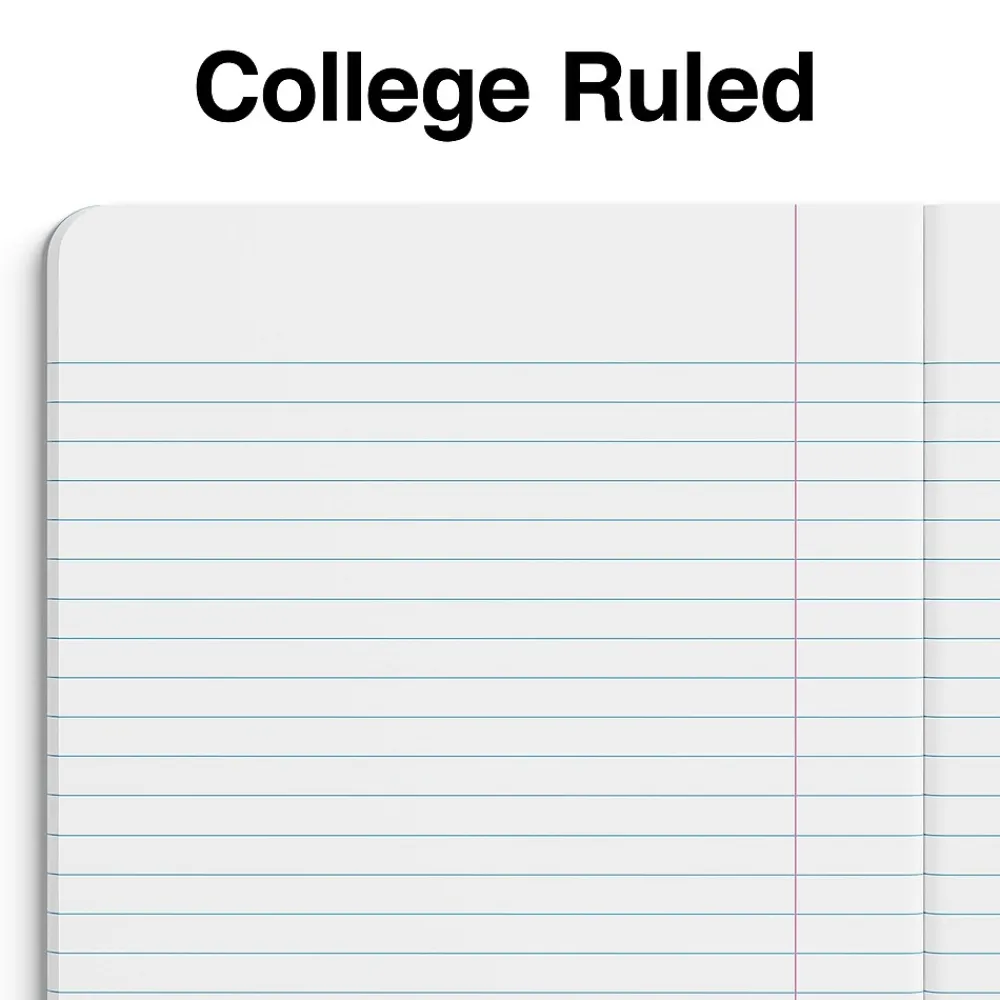Notebooks|Staples Small Composition Notebook, 5" x 7", College Ruled, 80 Sheets, (ST24491) Pink