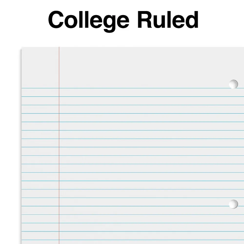 Subject Notebooks|Staples 1-Subject Notebook, 8" x 10.5", College Ruled, 70 Sheets, (TR27501) Purple