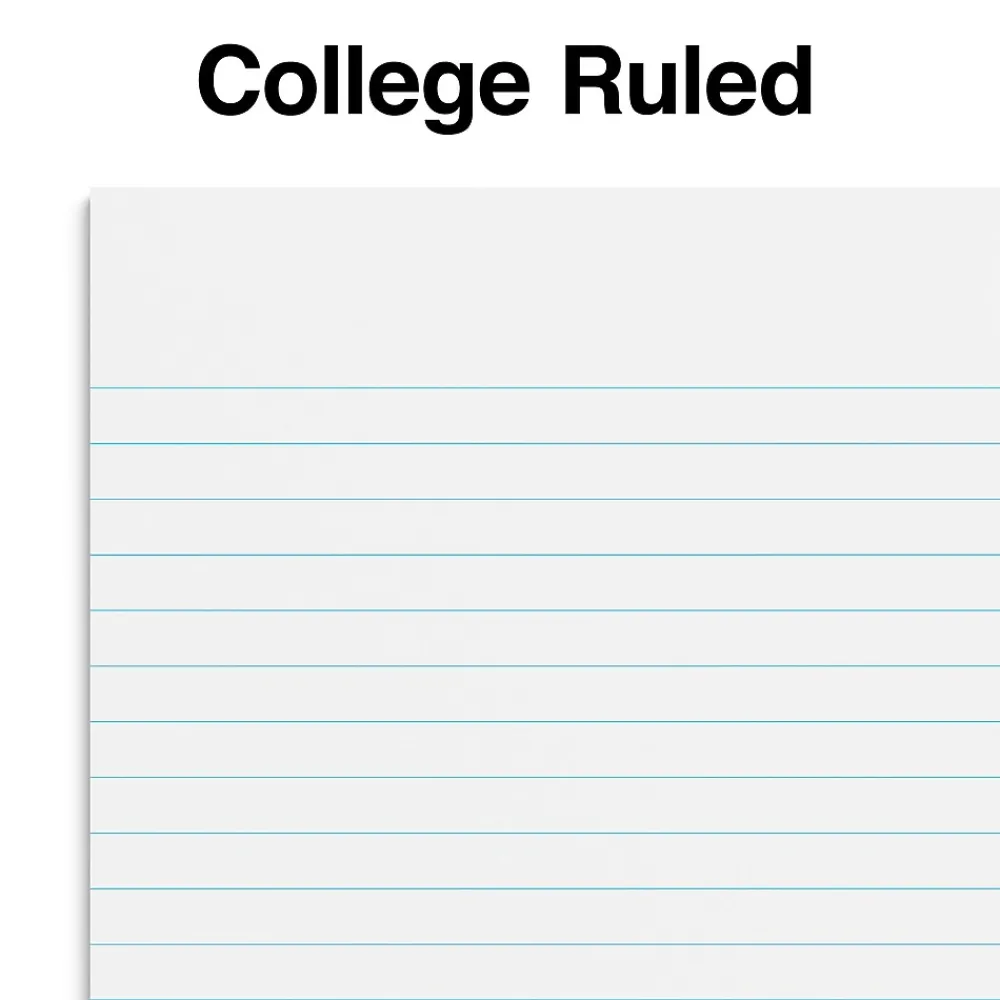 Subject Notebooks|Staples 1-Subject Notebooks, 5" x 7.75", College Ruled, 80 Sheets, Assorted Colors, 3/Pack (ST11670C)