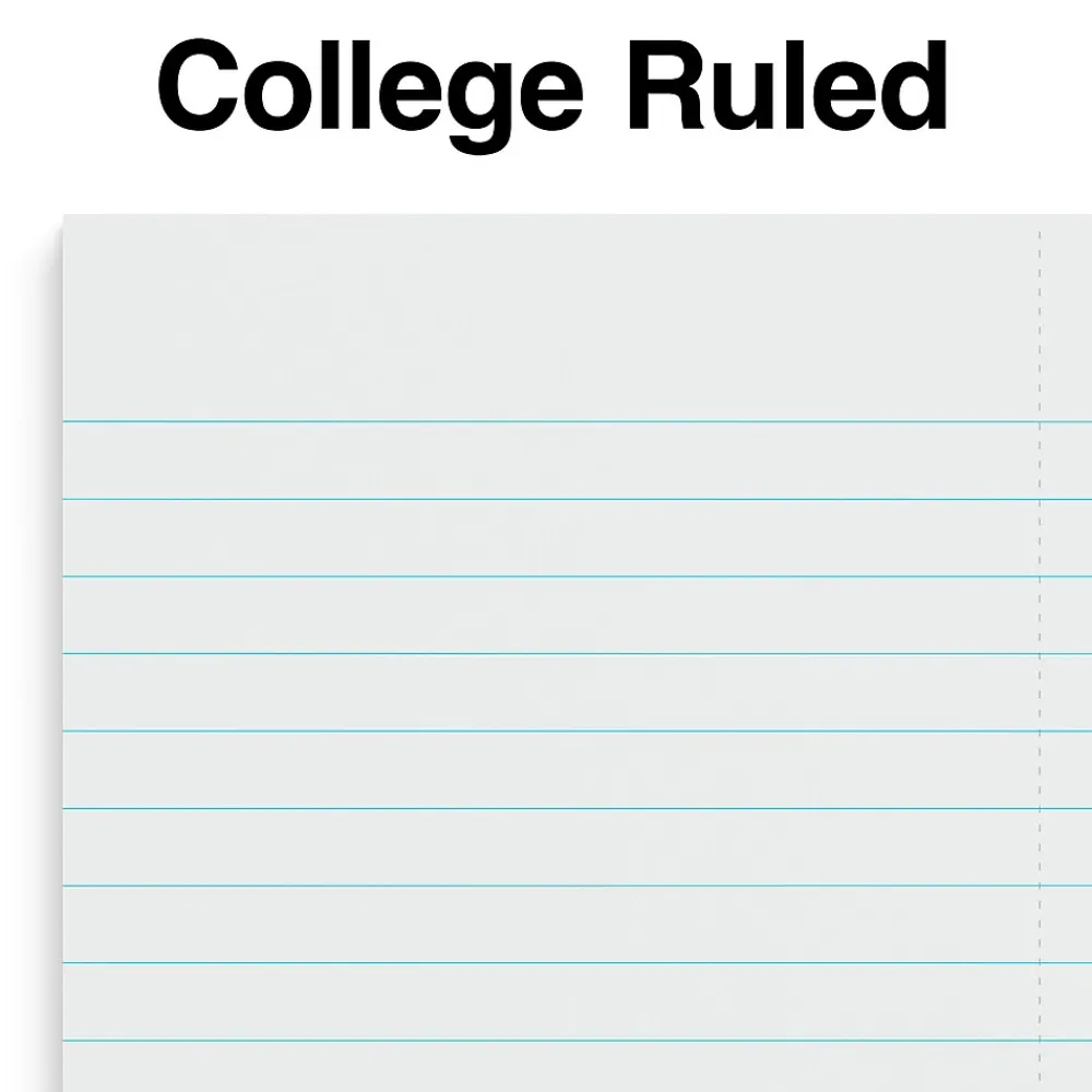 Notebooks|Staples ® 1-Subject Professional Notebooks, 4.5" x 5.5", College Ruled, 200 Sheets, Assorted (12891-CC)