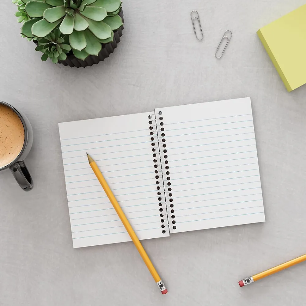 Notebooks|Staples ® 1-Subject Professional Notebooks, 4.5" x 5.5", College Ruled, 200 Sheets, Assorted (12891-CC)