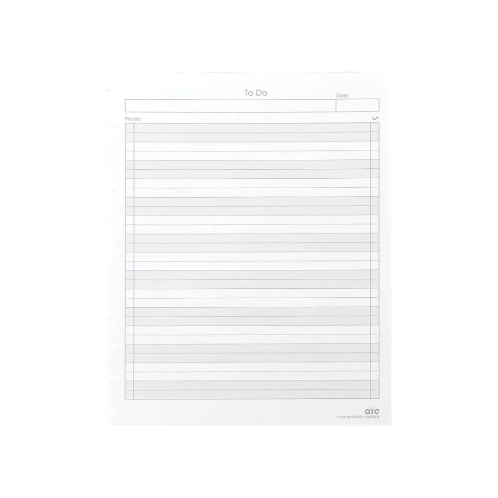 Filler Paper|Staples To-Do Arc Notebook System Refill Paper, 8.5" x 11", 50 Sheets, Cornell Ruled,White (19995)