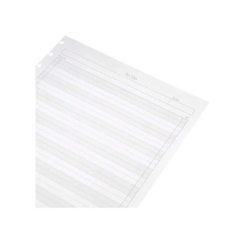 Filler Paper|Staples To-Do Arc Notebook System Refill Paper, 8.5" x 11", 50 Sheets, Cornell Ruled,White (19995)