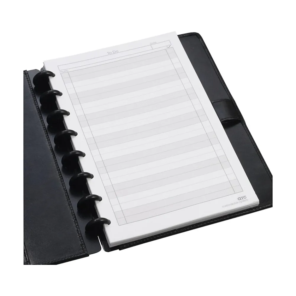 Notebooks|Staples To-Do Customizable Notebook Accessories, 5.5" x 8.5", Cornell, 50 Sheets, White, /Pack (19994STP)