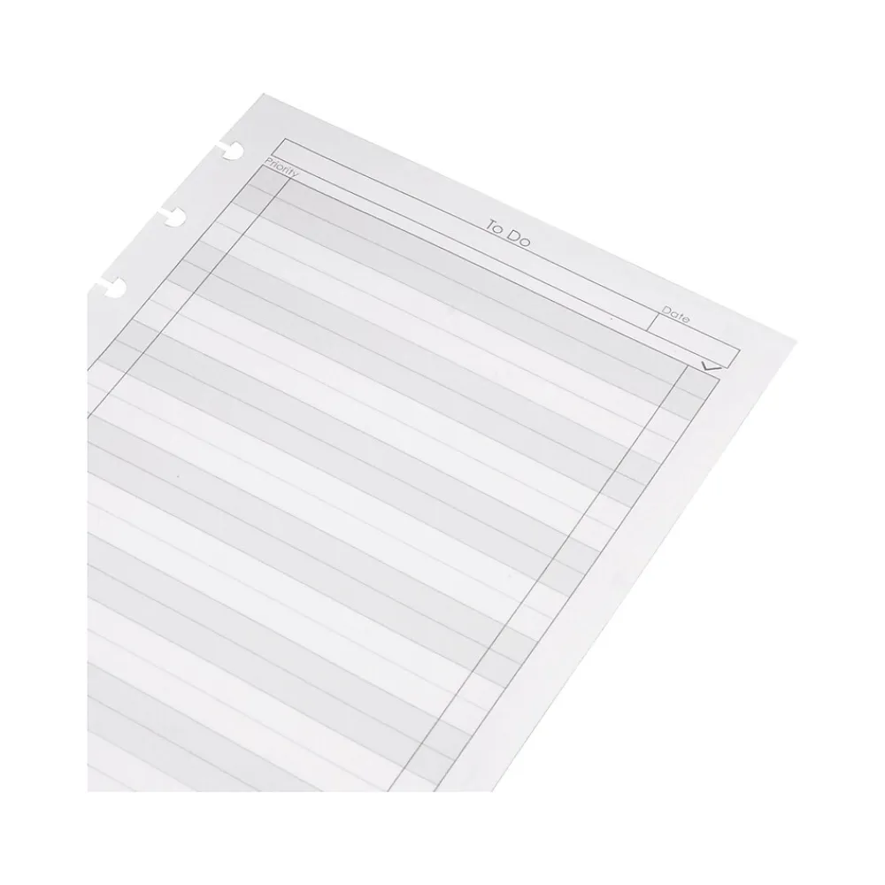 Notebooks|Staples To-Do Customizable Notebook Accessories, 5.5" x 8.5", Cornell, 50 Sheets, White, /Pack (19994STP)