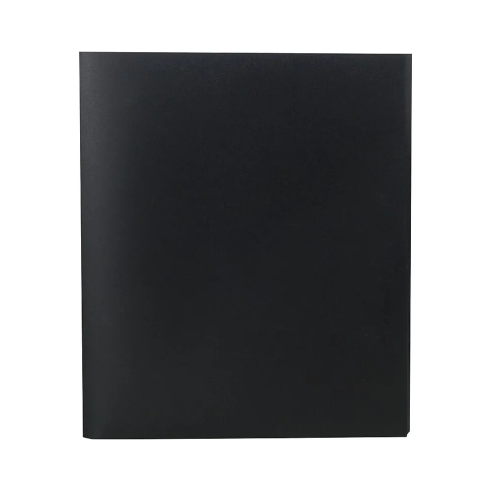 Pocket Folders|Staples Tri-Fold Folders, Black, 5/Pack (23306)