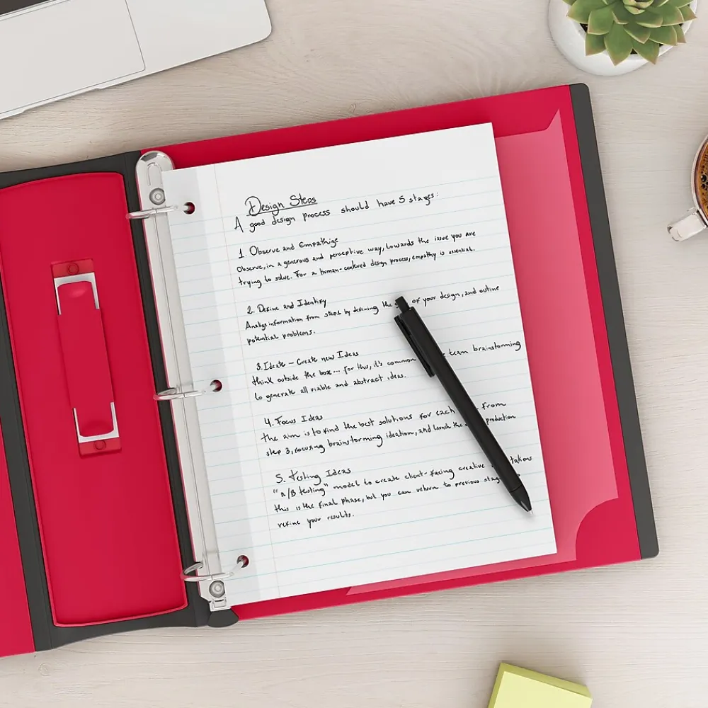 Filler Paper|Staples Wide Ruled Filler Paper, 8" x 10.5", White, 100 Sheets/Pack, 12 Packs/Carton (TR23904)