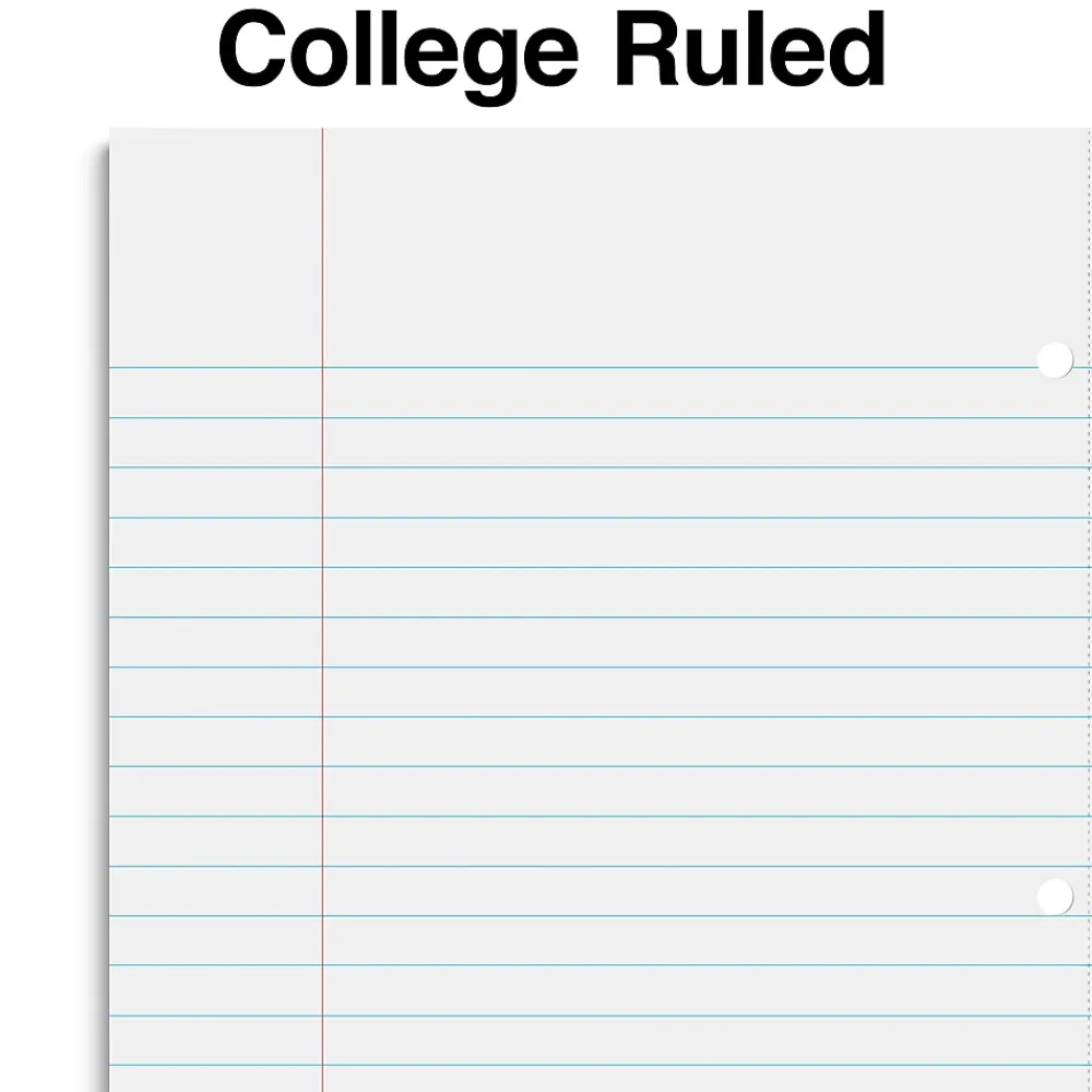 Notebooks|Staples Wireless 1-Subject Notebook, 8.5" x 11", College Ruled, 80 Sheets, (ST58377C) Black