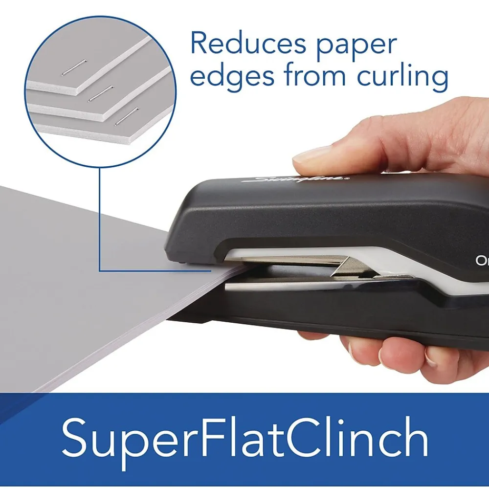 Staplers|Swingline Desktop Stapler, 60 Sheet Capacity, Black/Grey (5000590)