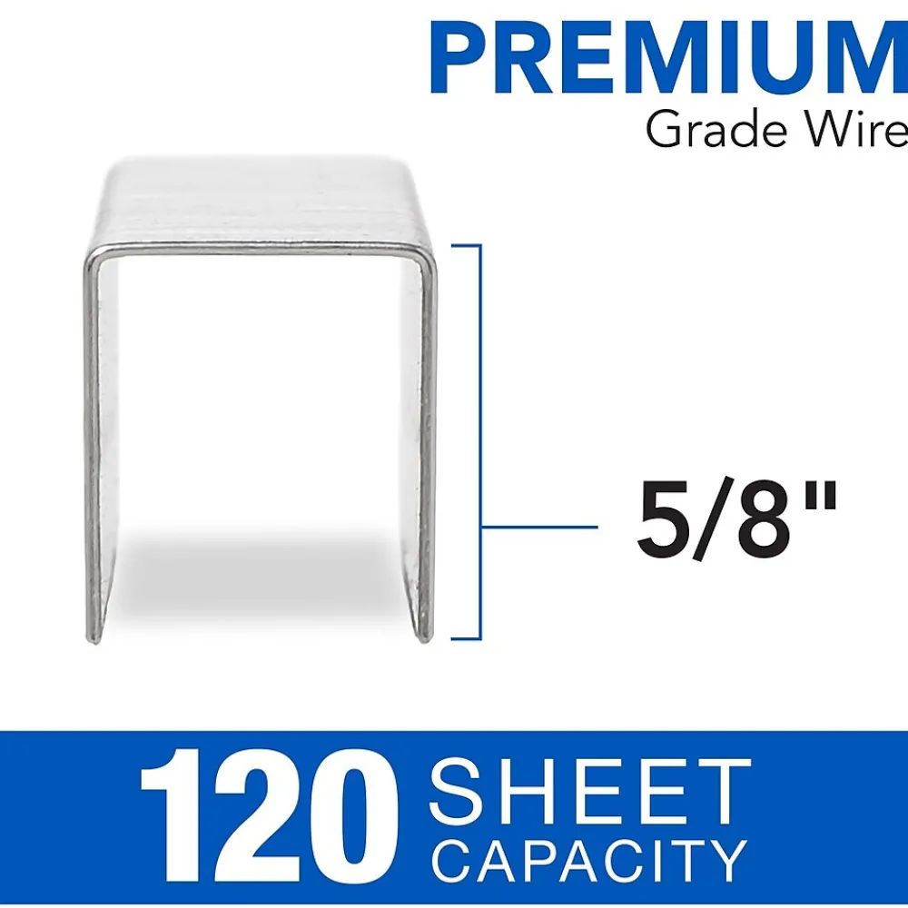 Staples|Swingline LightTouch Heavy Duty Staples, 0.63 Leg Length, 2500/Box (90009)